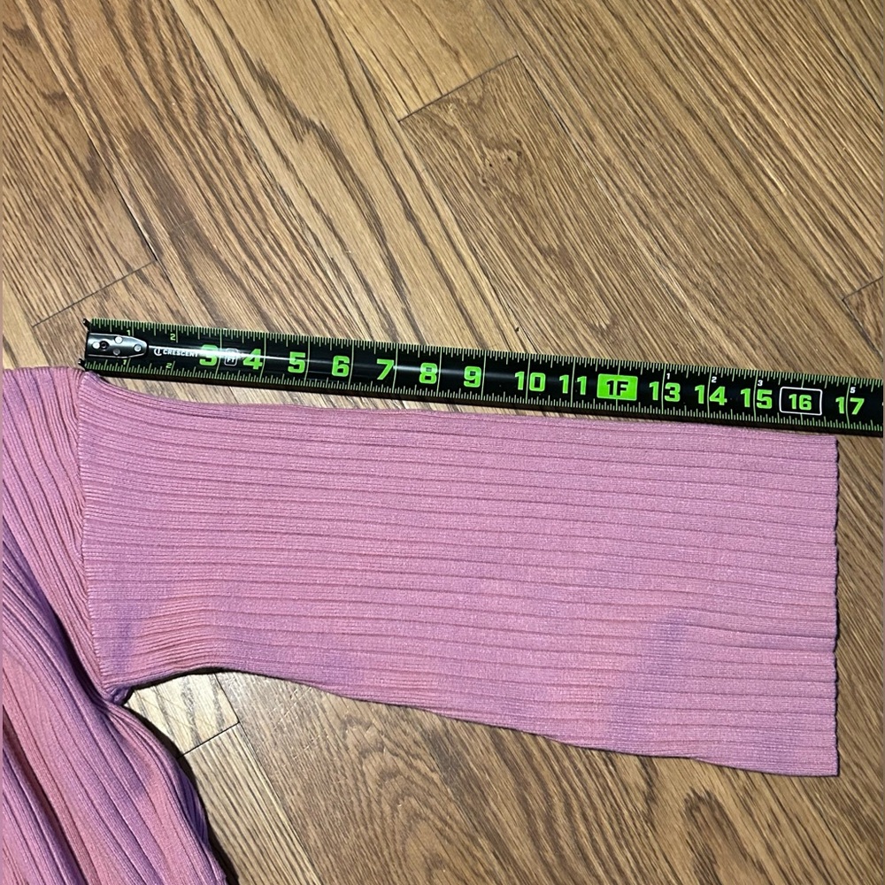 *Lulu's 2 pc Mauve Ribbed Knit Sweater & Pants Set - Picture 7 of 15